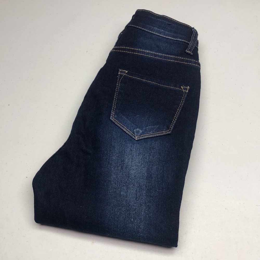 BOB JEANS DISTRESS HIGH-RISE SKINNY 3/4x31 DESIGNED IN USA 🇺🇸